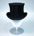 Image of Collapsible silk bengaline top hat, ca. 1880